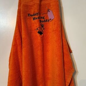 Orange Kids Hooded Bath Towel